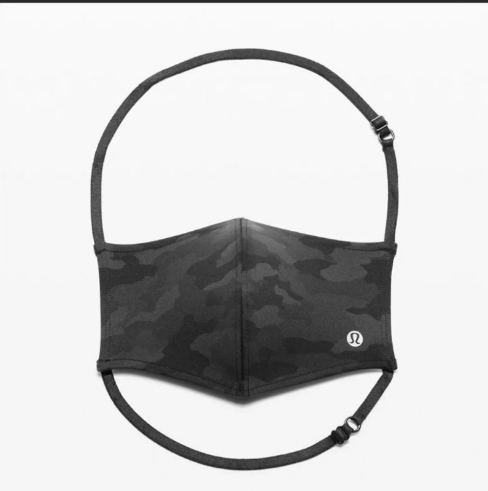 Lululemon Double Strap Face Mask Camo